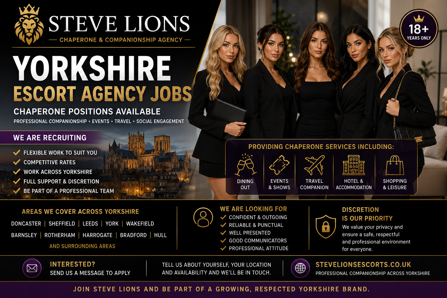 Yorkshire Escort Jobs