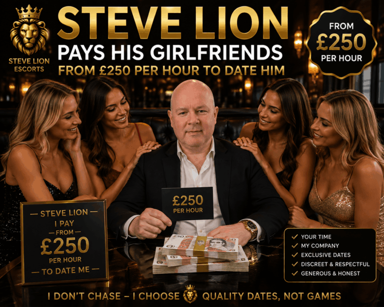 £250 an hour to date Steve Lion