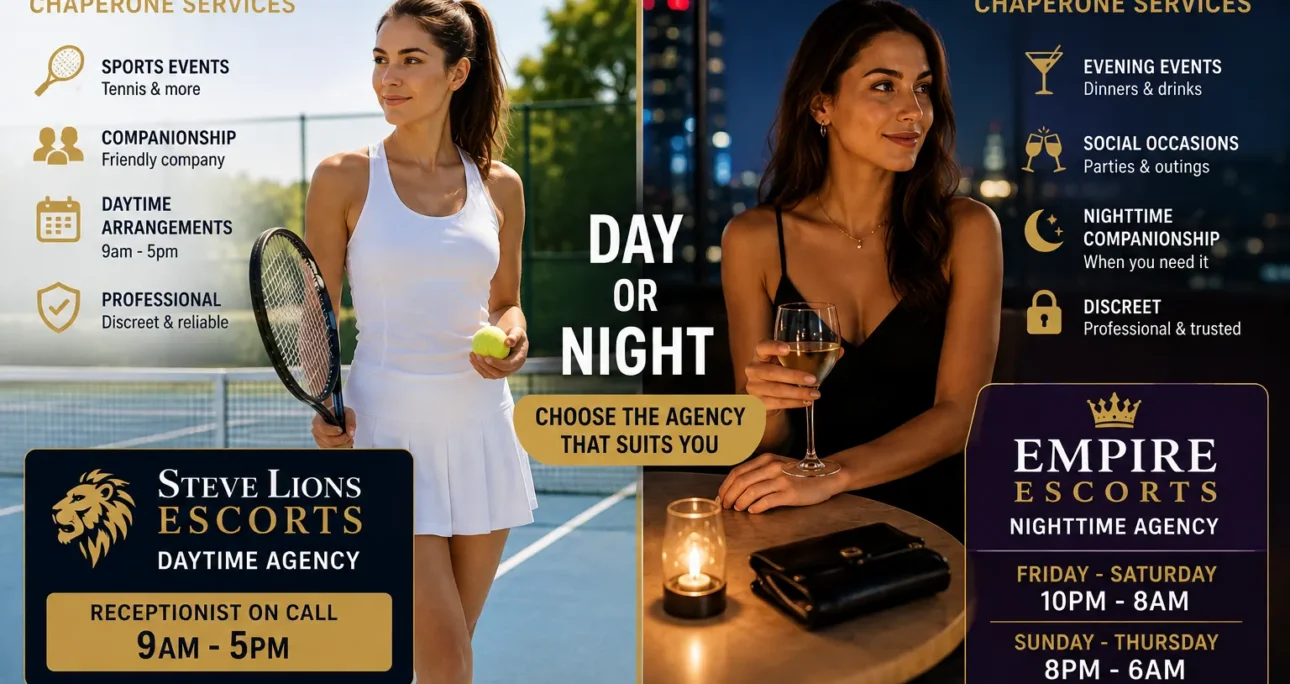 Day or Night? Choose the Escort Agency That Suits Your Requirements