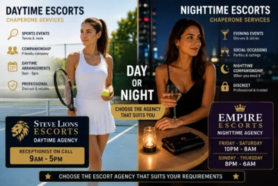 Day or Night? Choose the Escort Agency That Suits Your Requirements