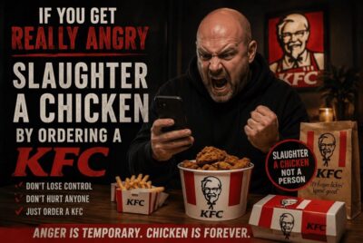 Feeding Elle from escort centre kfc