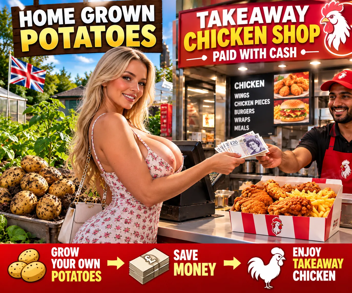 Super escorts home grown potatoes and chicken shop